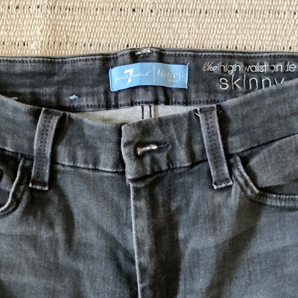 7 for all mankind denim skinny jeans - Picture 1 of 2